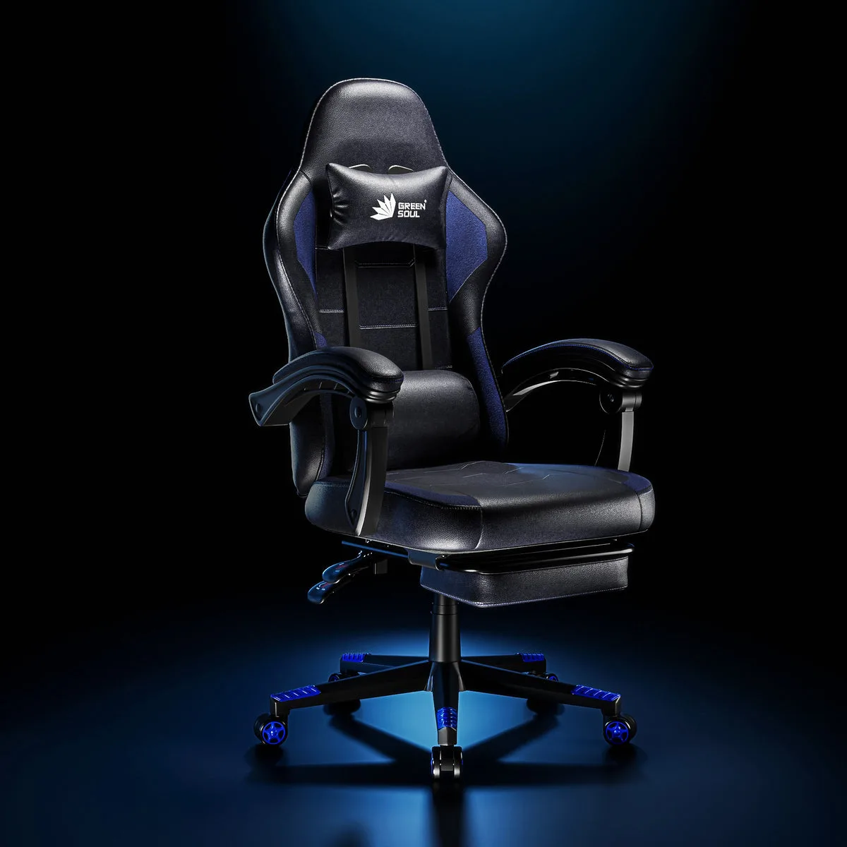 Green Soul Blade Ergonomic Gaming Chair (Black-Blue) (official image: Green Soul)