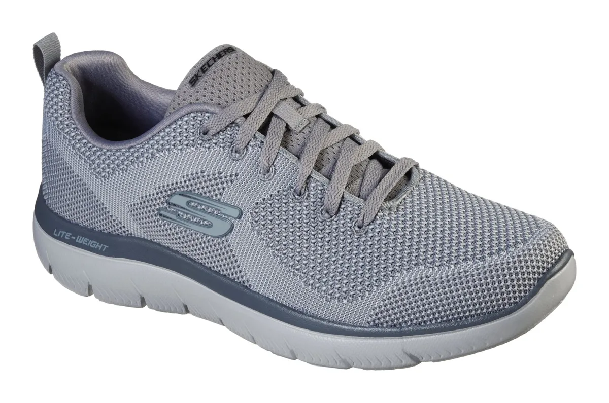 Skechers Men's Summits – Brisbane Sneakers, Light Grey (232057ID-LTGY) (official image: Skechers)